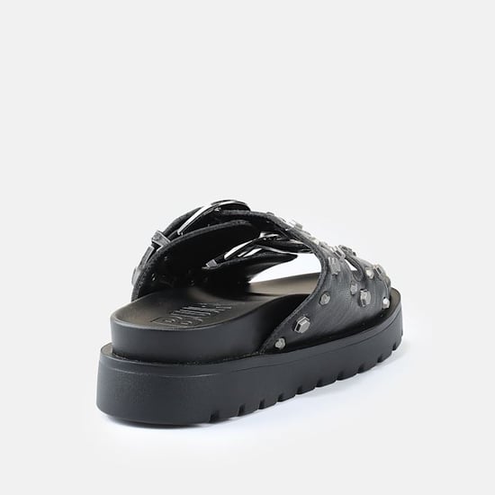 Buffalo Raya Ari West Leather Women's Black Sandals - Image 3