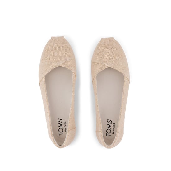 TOMS Alpargata Ballet Canvas Dames Champagne Espadrilles - Image 4