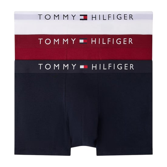 Tommy Hilfiger Mens Underwear 3Pack TH Original Logo Waistband Trunks Soft Boxer - Image 1