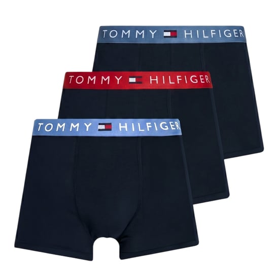 Tommy Hilfiger Mens Underwear 3Pack TH Original Logo Waistband Trunks Soft Boxer - Image 1