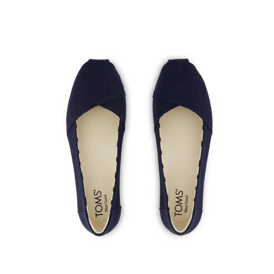 TOMS Alpargata Ballet Canvas Dames Marineblauwe Espadrilles - Image 4