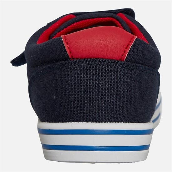 Penguin Junior Rainbow Canvas Navy/Red Trainers - Image 4