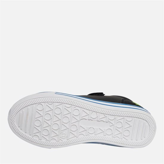 Penguin Junior Rainbow Black/Safety Yellow Trainers - Image 5