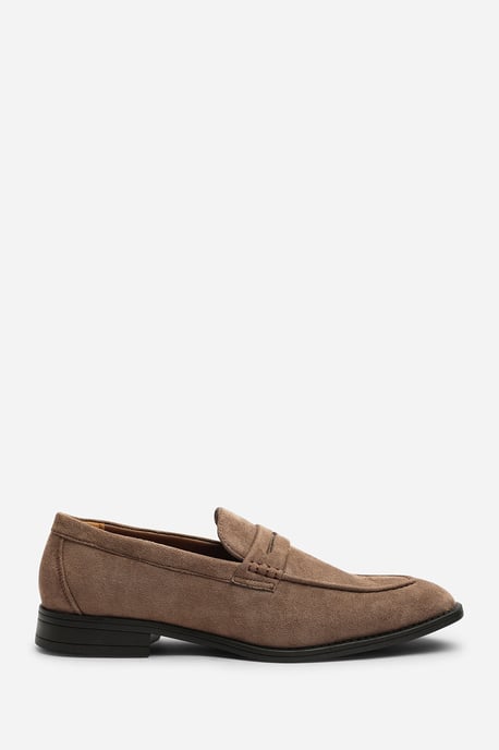 Gavin Suede Slip on Penny Loafer - Image 1
