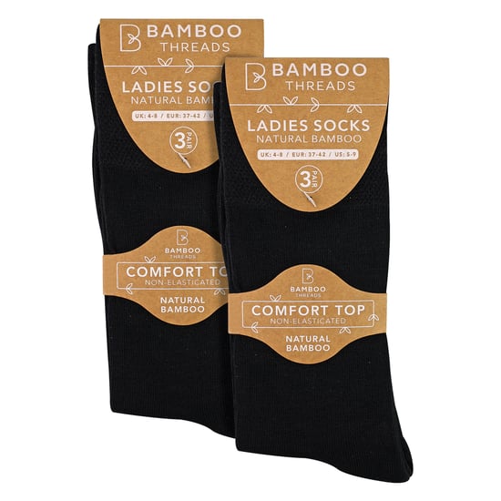 6-Pack Dames Bamboe Niet-Elastische Sokken Zacht Ademend Dagelijks Comfort - Image 2