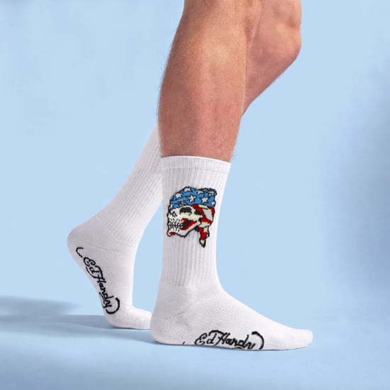 5-pack herrsockor med skallemönster, mjuka, andas, avslappnade strumpor - Image 3