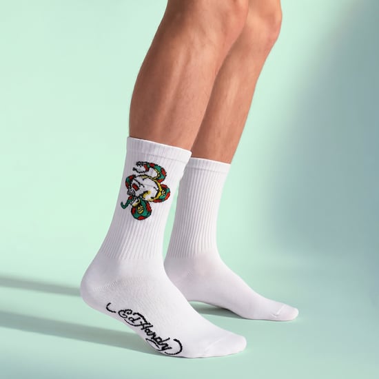 5-pack herrsockor med skallemönster, mjuka, andas, avslappnade strumpor - Image 5