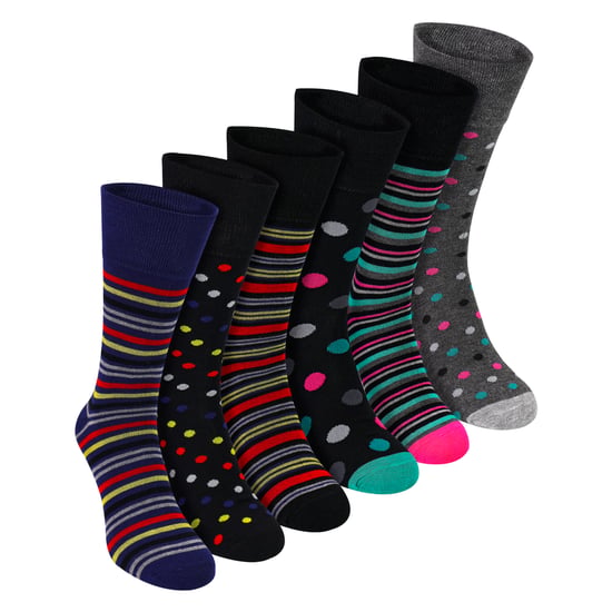 6 Pack Mens Bamboo Non Elastic Socks Soft Breathable Everyday Comfort - Image 1