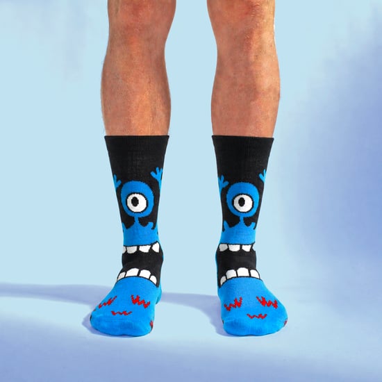 10 Pack Mens Cotton Monster Socks Fun Patterned Everyday Casual Socks - Image 4