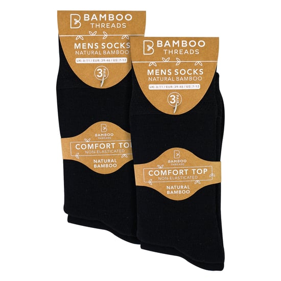 6-pack Heren Bamboe Niet-elastische Sokken Zacht Ademend Dagelijks Comfort - Image 2