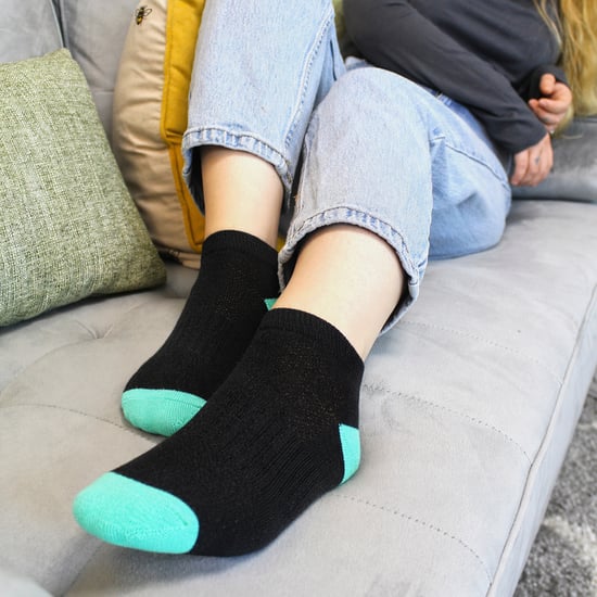 6-Pack Dames Bamboo Trainer Sokken Zacht Ademend Hak Teen Ontwerp - Image 5