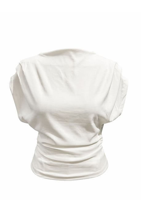 Hoge Taille Wijde Pijpen Brei Co-Ord Set met Boothals - Image 2