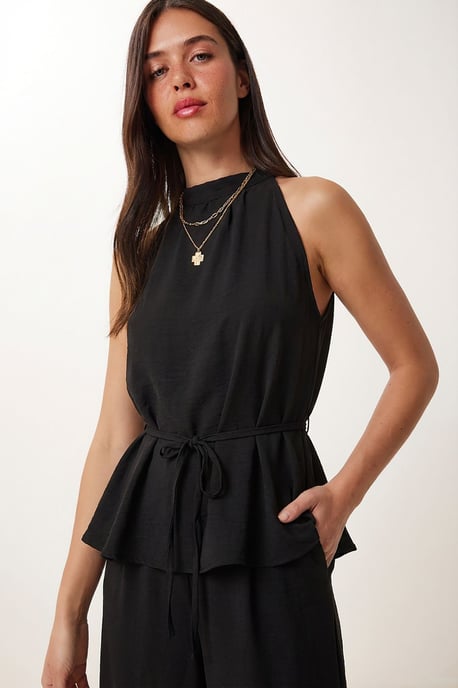 Hoog Taille Haltersnoer Twee-delige Gecoördineerde Set - Image 3