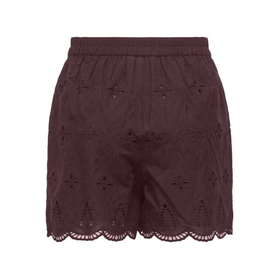 Only Onlfrani emb pull up shorts wvn bordeaux - Image 3