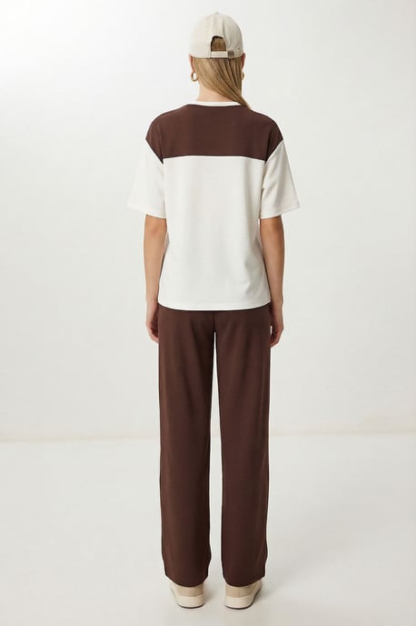 Färgglad Crew Neck Tvådelad Set - Image 5