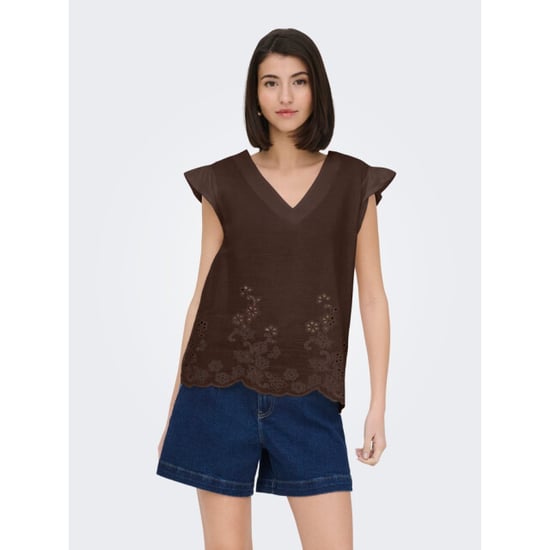 Jacqueline de Yong Jdyysta life sl broderi anglaise top jr - - Image 3