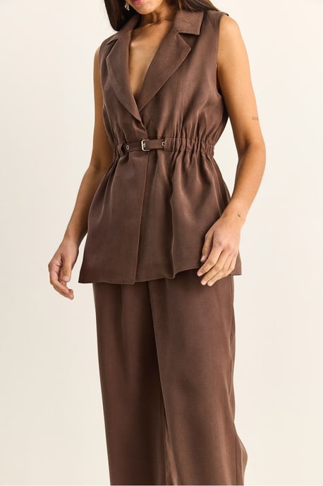 Hoge Taille Brede Pijpen Co-ord Set met Coltrui - Image 5