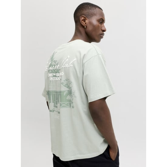 Jack & Jones Jcoeterna script back print tee ss sa26 mint - Image 6