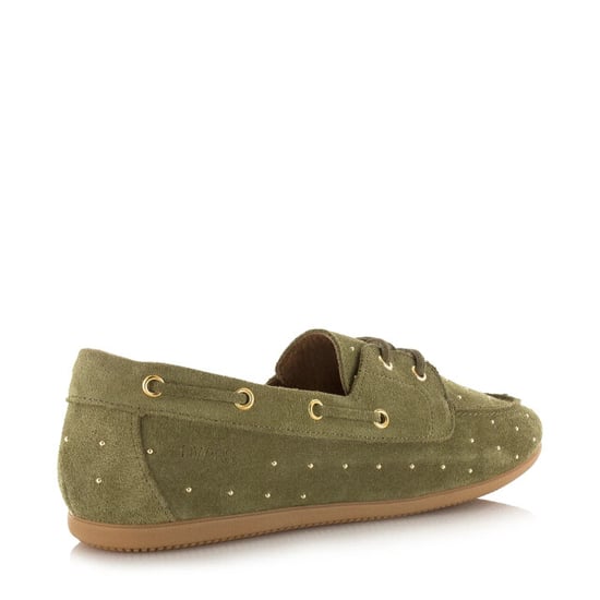 DWRS Label Latty small studs olive mocassins dames - Image 3