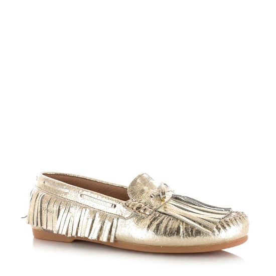 DWRS Label Dwrs parral crackled champagne mocassins dames - Image 3