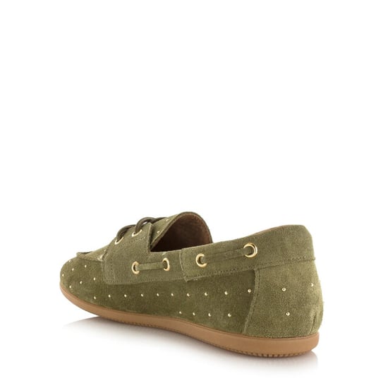 DWRS Label Latty small studs olive mocassins dames - Image 5