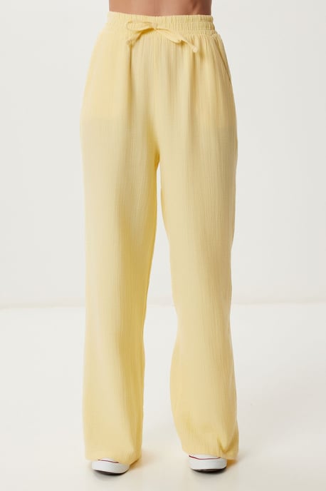 Hoge Taille Brede Pijpen Twee-Delig Co-ord Set met Kraag - Image 5