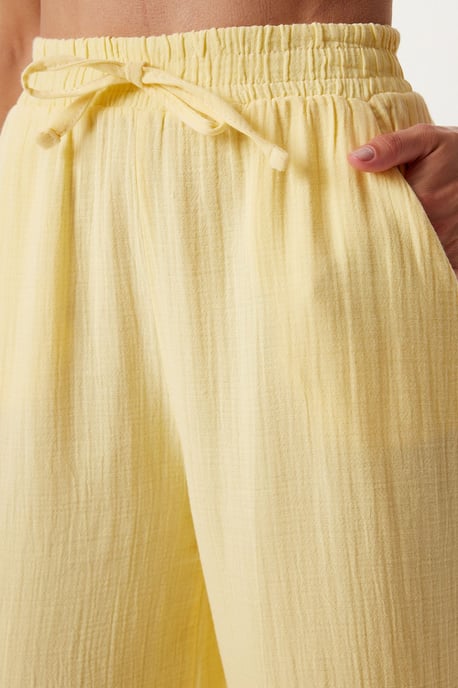 Hoge Taille Brede Pijpen Twee-Delig Co-ord Set met Kraag - Image 6
