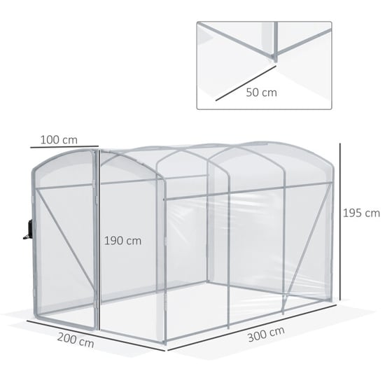 4goodz Foliekas 3x2x2 m tunnel inloopkas kweektent - - Image 3