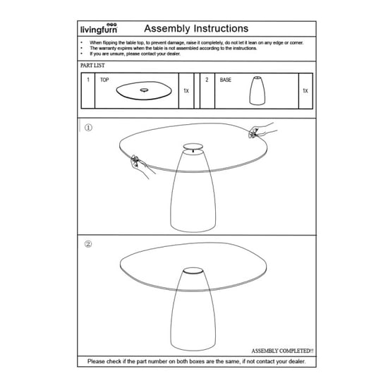 Brix eetkamertafel mylon 140 cm - - Image 4