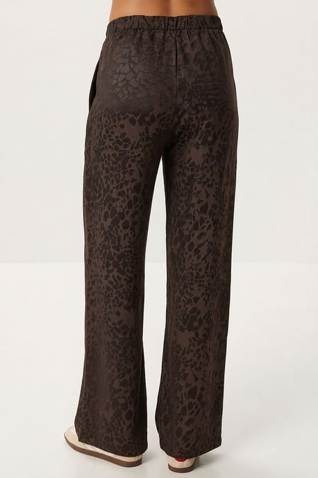 Leopard Print High Waist Bomber Collar Co-ord Set - Image 5
