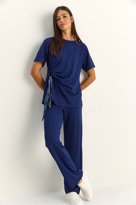 T-shirt en Broek Set van Twee Stukken met Accessoire Detail - Image 6
