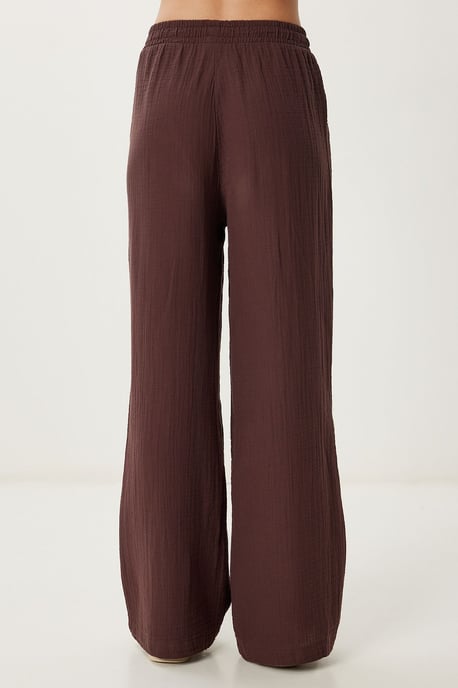 Hoge Taille Brede Pijpen Twee-Delig Co-ord Set met Kraag - Image 6