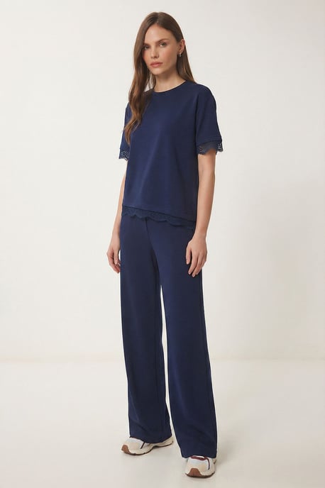 Hoge Taille Wijde Pijpen Twee-Delige Set - Image 2