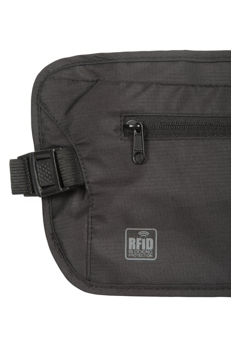 RFID Security Waist Belt Lightweight Elasticated Strap Adjustable Quick Release Black - Image 5