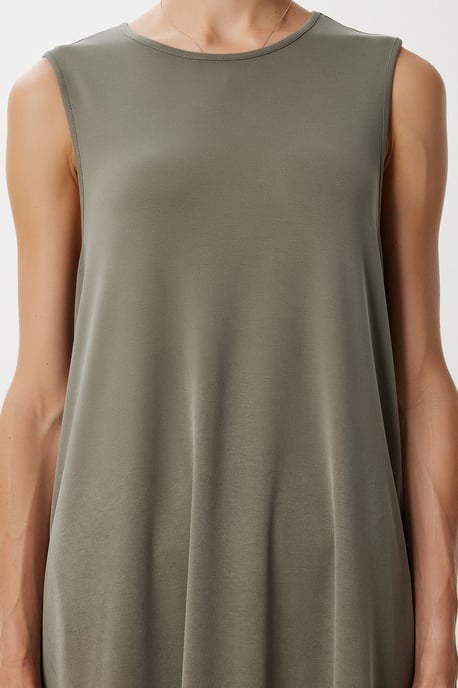 Casual Losse Midi-jurk met Zakken - Image 4