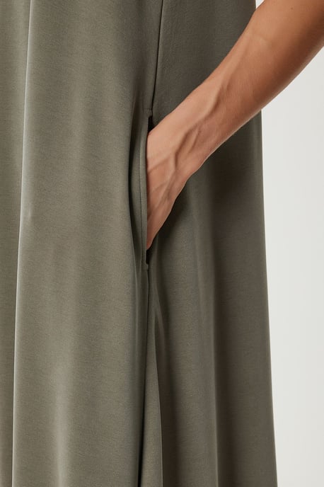 Casual Losse Midi-jurk met Zakken - Image 5