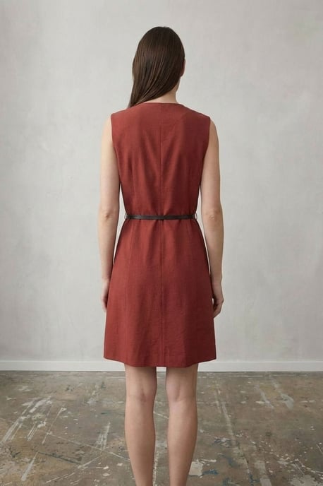 Gestrikte Midi Shift Jurk - Image 6
