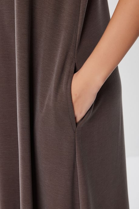 Casual Losse Midi-jurk met Zakken - Image 5