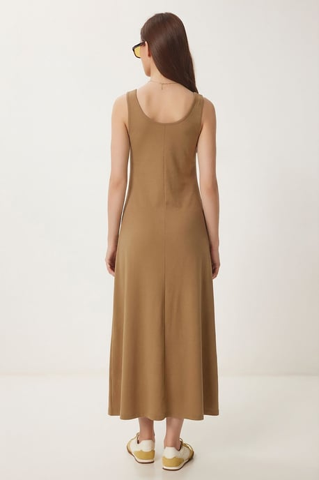 U-Kraag Midi Jurk - Image 5