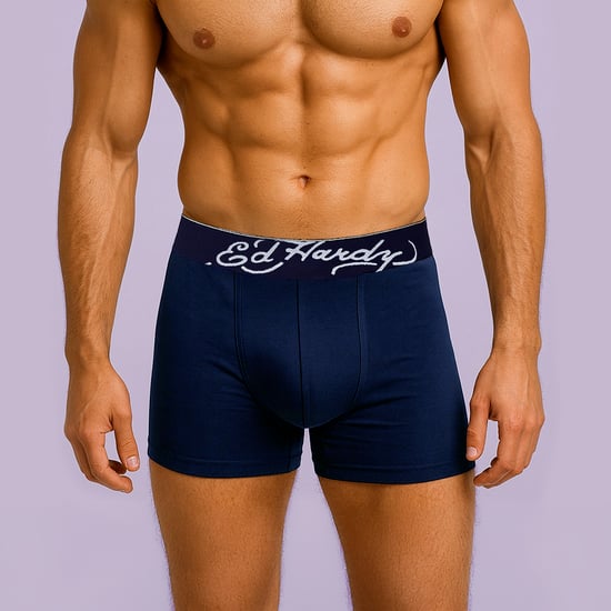 5-Pack Heren Katoenen Stretch Boxers Met Elastische Tailleband Blauw Ondergoed - Image 5