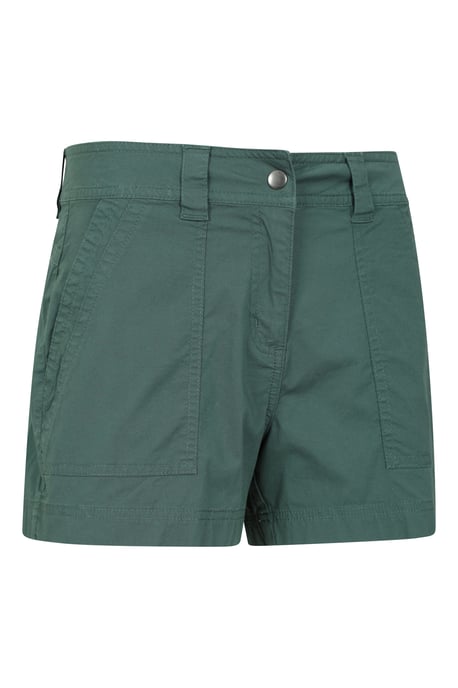 'Coast' Women's Shorty Shorts with Multiple Pockets Breathable Summer Bottoms Green - Image 2
