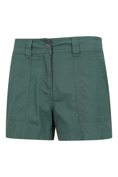 'Coast' Women's Shorty Shorts with Multiple Pockets Breathable Summer Bottoms Green - Image 4
