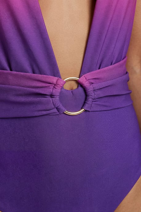 Ombre Plunge Swimsuit - Image 3