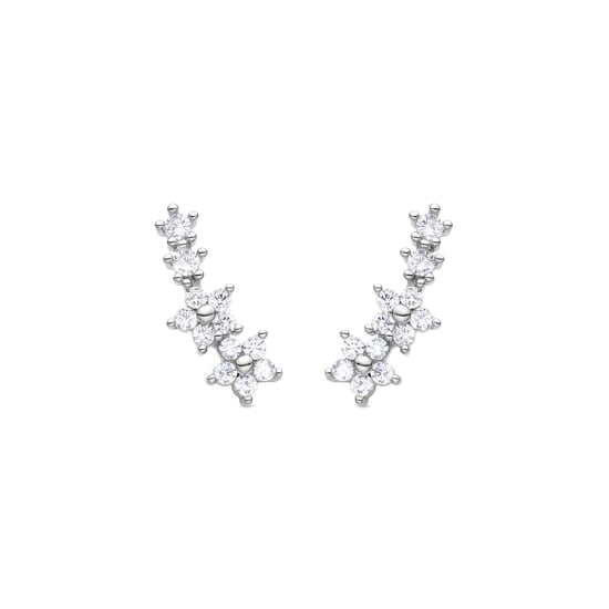 Luxenter Rhodium Plated Briljant Zirkonia Oorbellen - Olea - Image 1