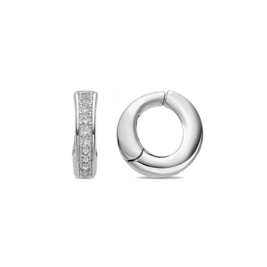 Luxenter Örhängen med Glänsande Zirkonia silverfinish - Ortim - Image 1