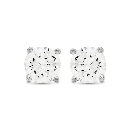 Luxenter Earrings Sterling Silver 925 with Rhodium Plated Brilliant Zirconia - Basic - Image 1