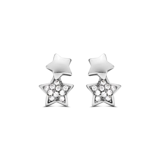 Luxenter Sterling Silver 925 earrings with rhodium plated brilliant zirconia - Lili - Image 1