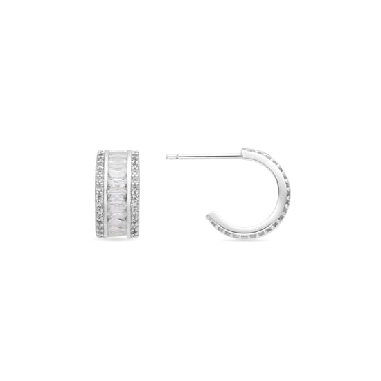 Luxenter Örhängen med Glänsande Zirkonia silver finish - Squil - Image 1