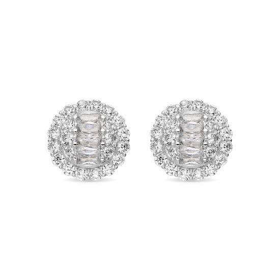 Luxenter Örhängen med Glänsande Zirkonia silver finish - Parlath - Image 1