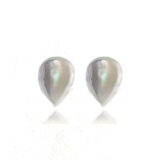 Luxenter 925 Sterling Silver earrings with rhodium plated white mother of pearl - Yedia - Image 1